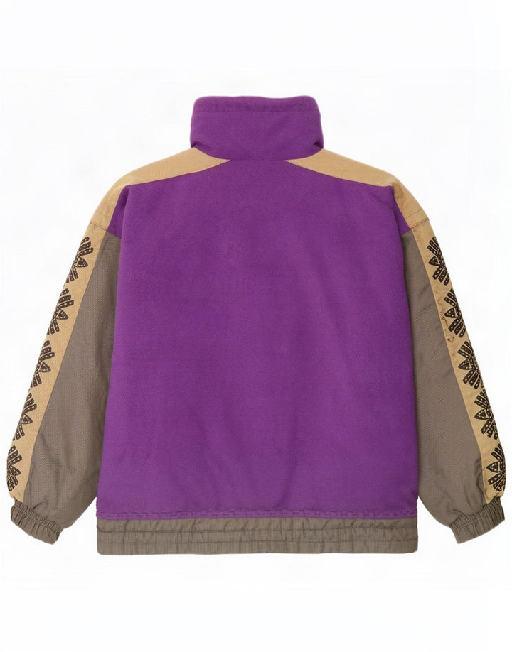 Jaqueta masculina de esqui pulôver oversized Tonini Reino Unido 38 bloco colorido roxo médio