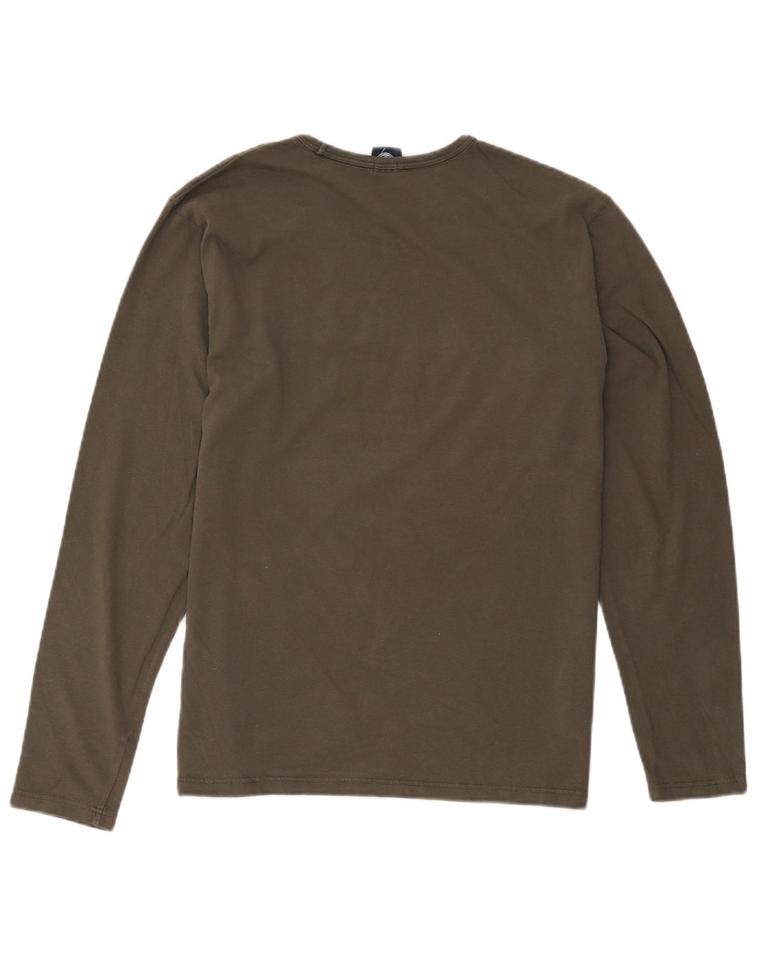 North Sails Mens Regular Fit Gráfico Top Manga Longa Médio Algodão Cáqui