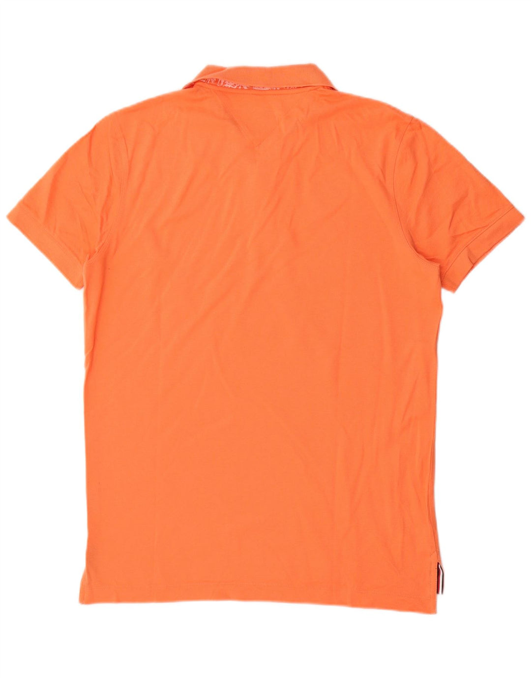 Camisa polo masculina Tommy Hilfiger Regular Fit pequena laranja