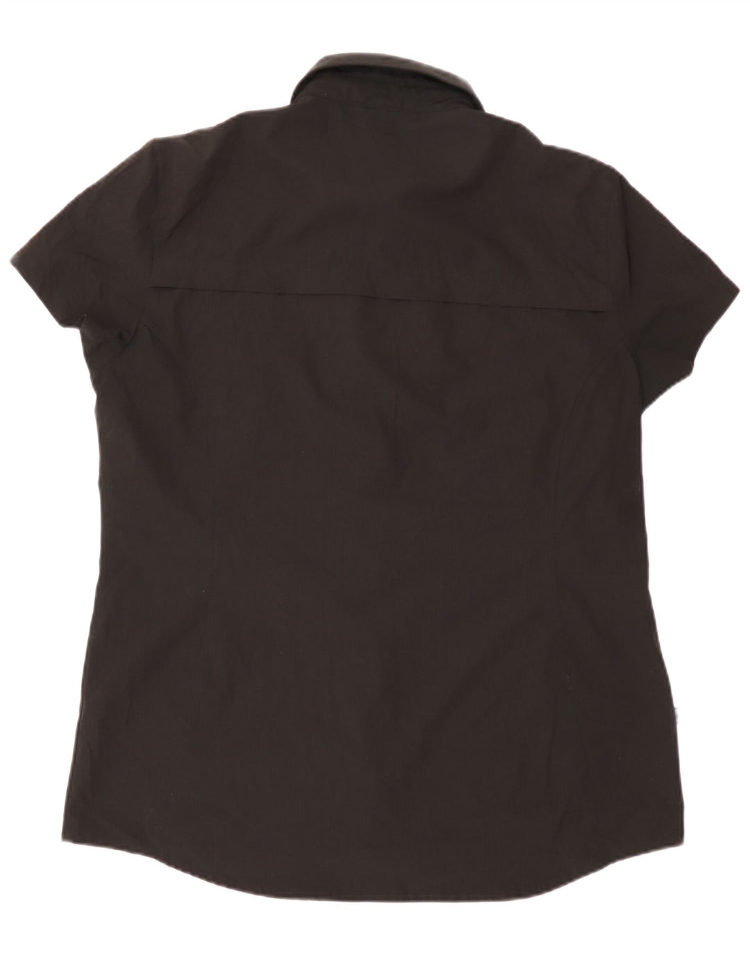 Camisa feminina de manga curta Mountain Warehouse poliéster preto grande Reino Unido 16
