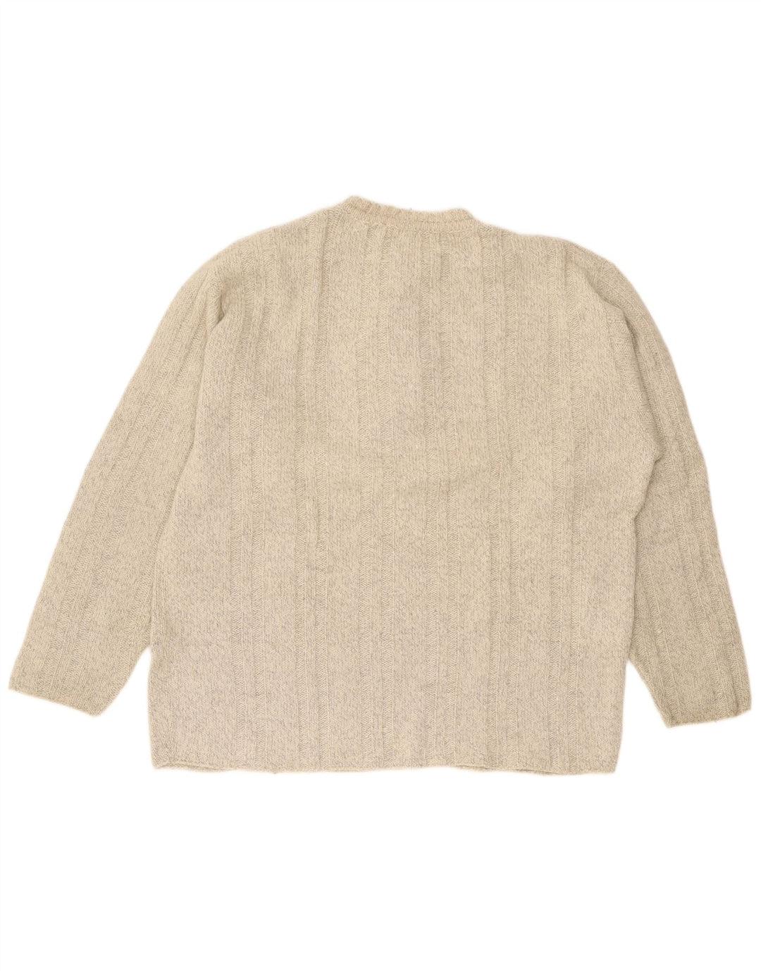 Suéter masculino Foxhound com gola redonda XL lã bege