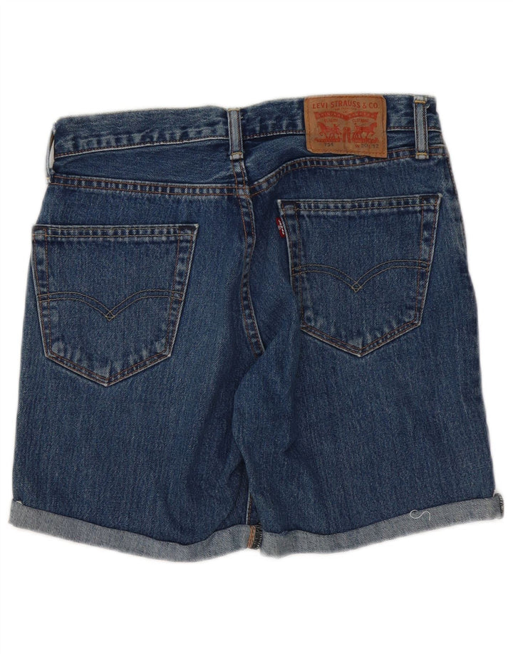 Shorts jeans feminino LEVI'S 751 W30 algodão azul médio
