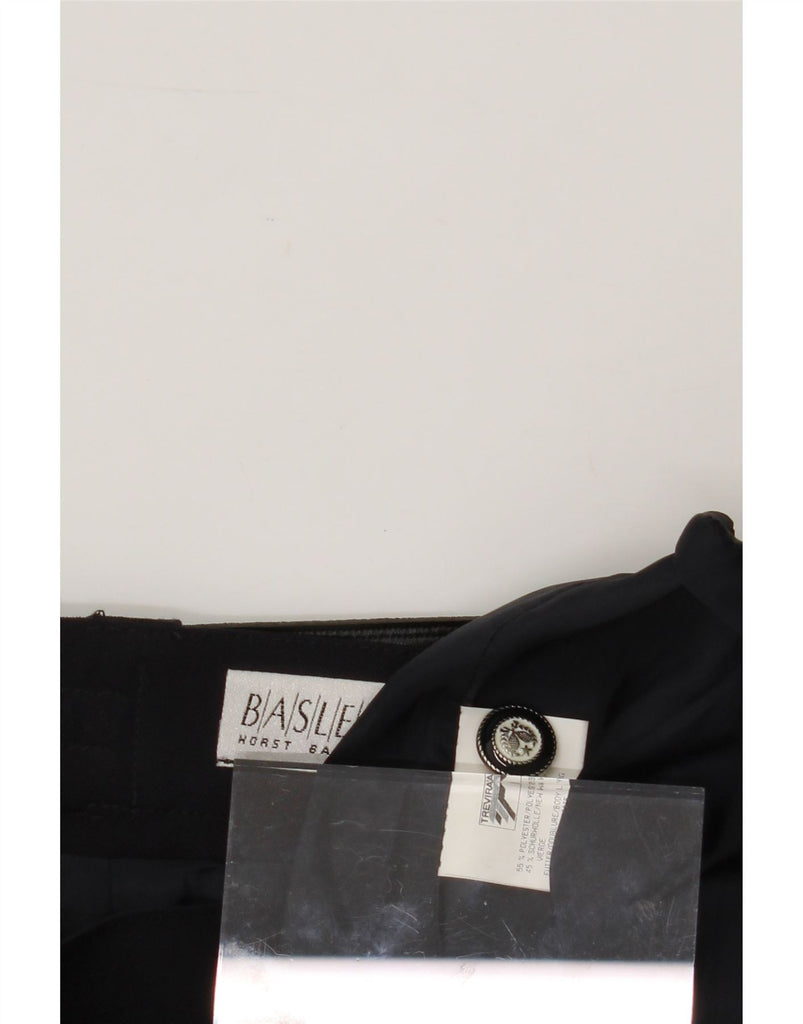 BASLER Womens Belted Pencil Skirt UK 18 XL W36  Navy Blue Polyester Vintage Basler and Second-Hand Basler from Messina Hembry 