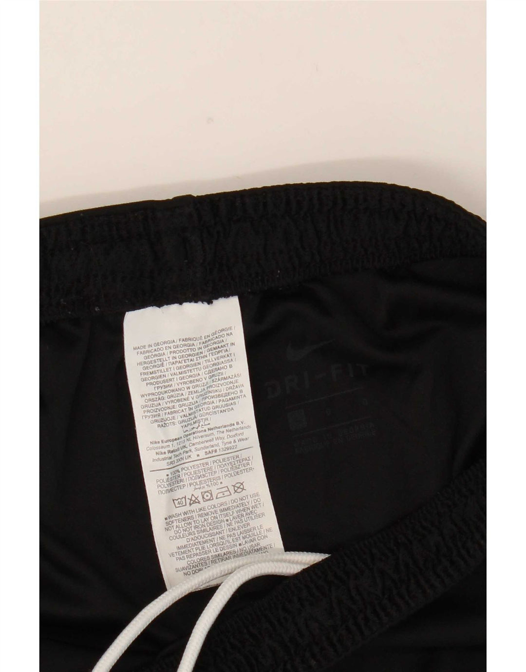 Nike Masculino South Shields F.C. Shorts Esportivos Grande Poliéster Preto