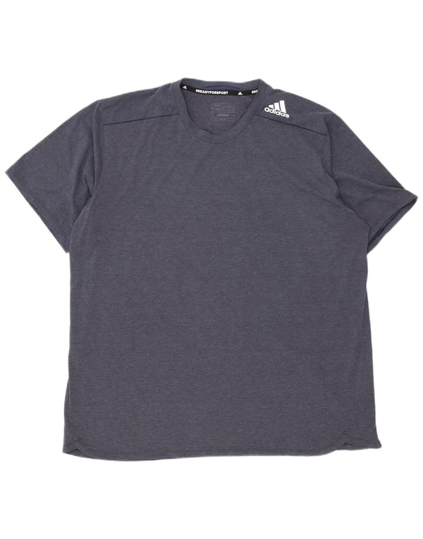 Camiseta masculina Adidas Top 2XL poliéster azul marinho