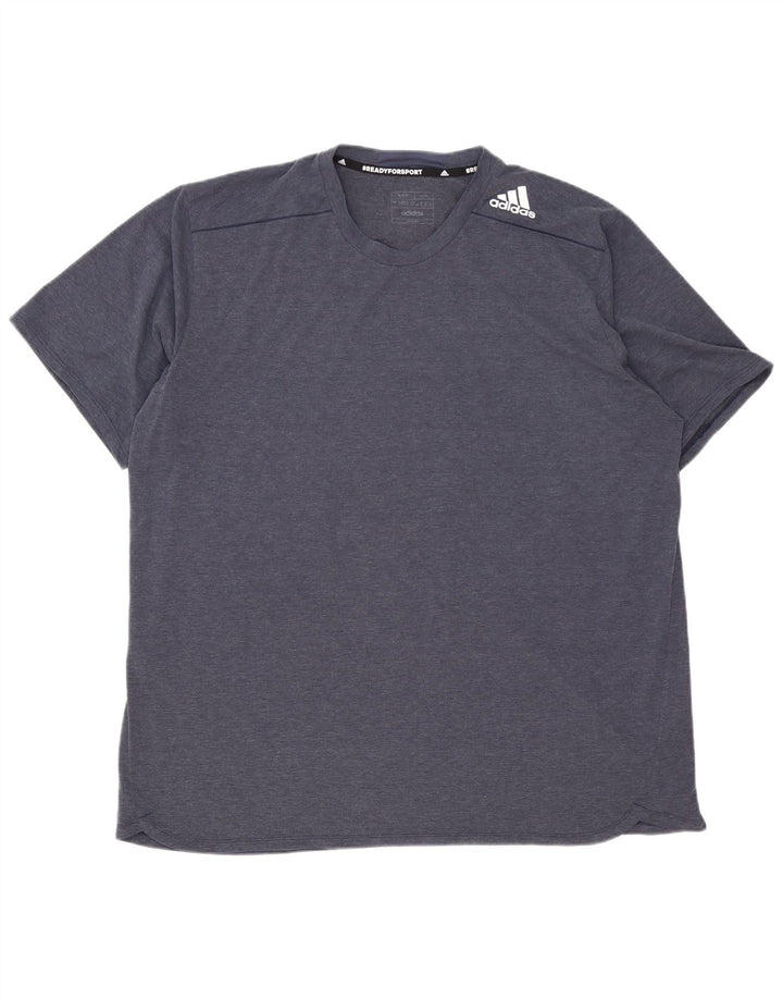 Camiseta masculina Adidas Top 2XL poliéster azul marinho