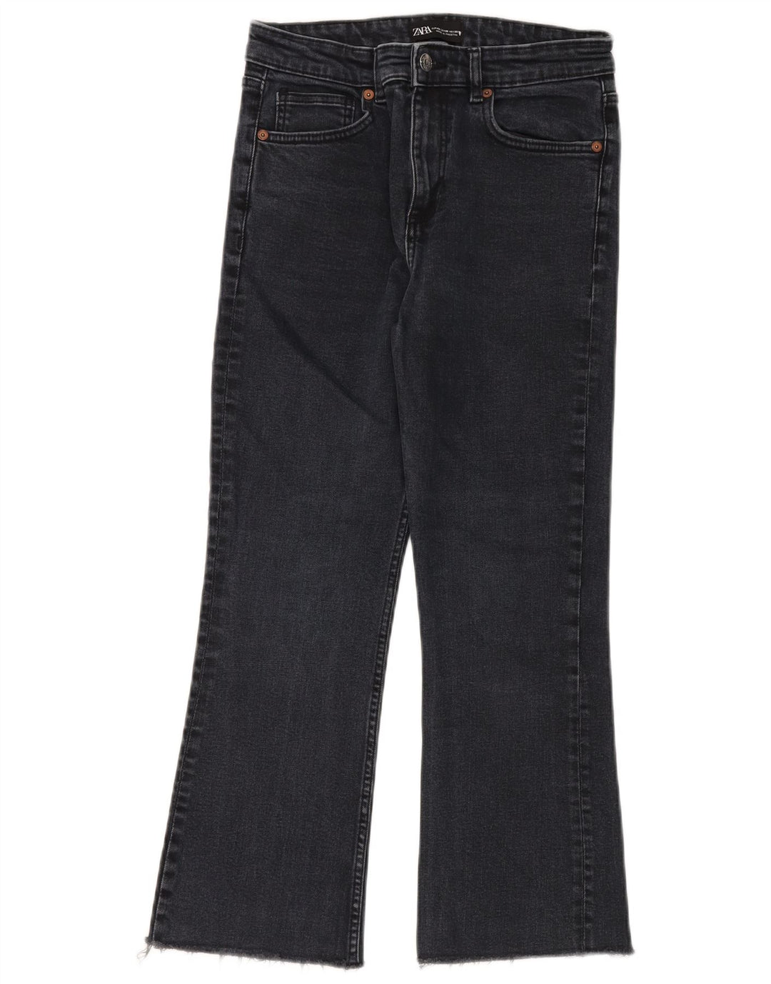 Calça jeans feminina Zara EU 40 médio W30 L25 algodão azul marinho