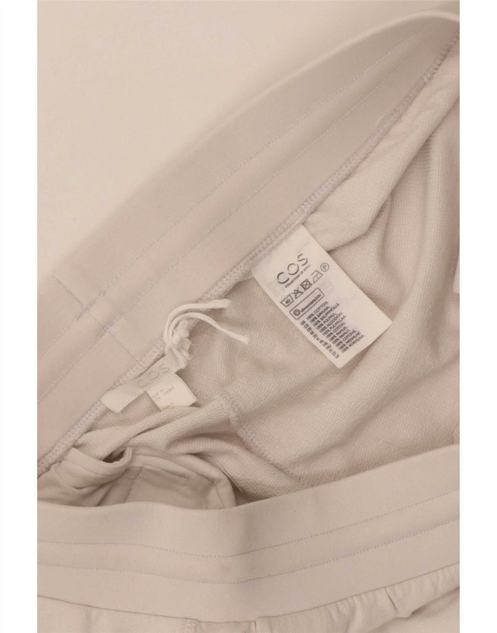 Calça de treino masculina Cos Joggers médio algodão branco