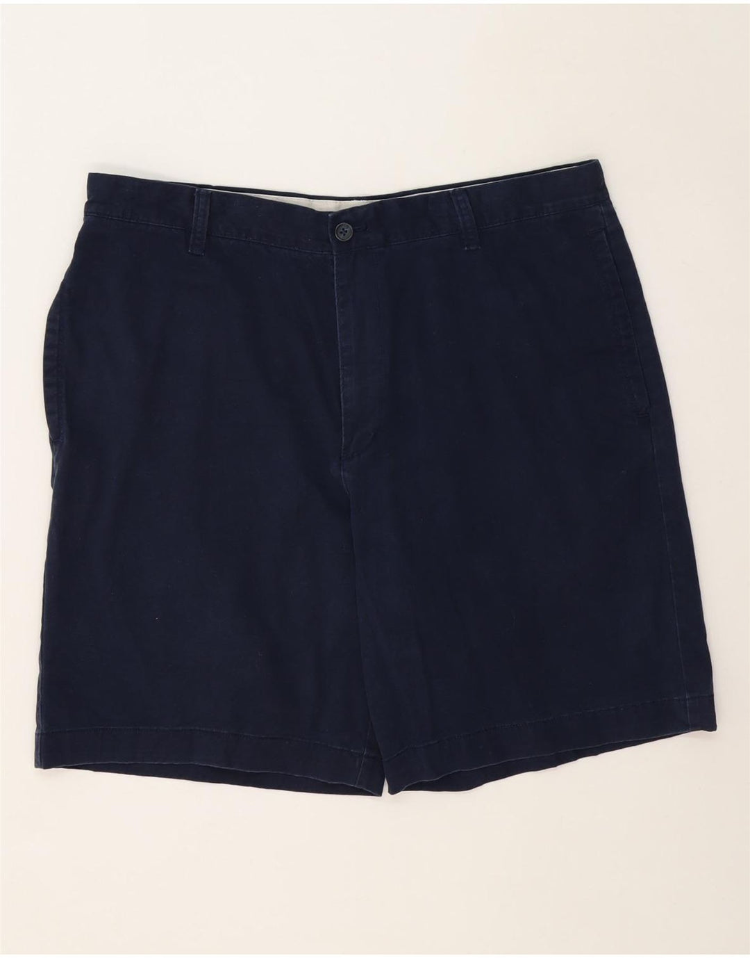 IZOD Mens Chino Shorts W38 XL Navy Blue Cotton Vintage Izod and Second-Hand Izod from Messina Hembry 