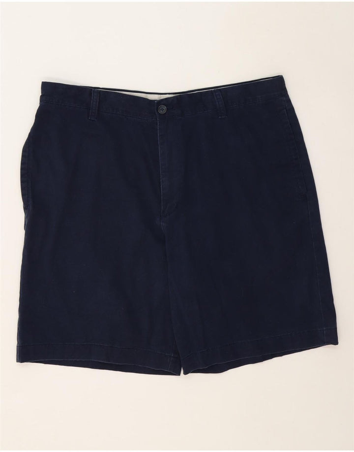 IZOD Mens Chino Shorts W38 XL Navy Blue Cotton Vintage Izod and Second-Hand Izod from Messina Hembry 