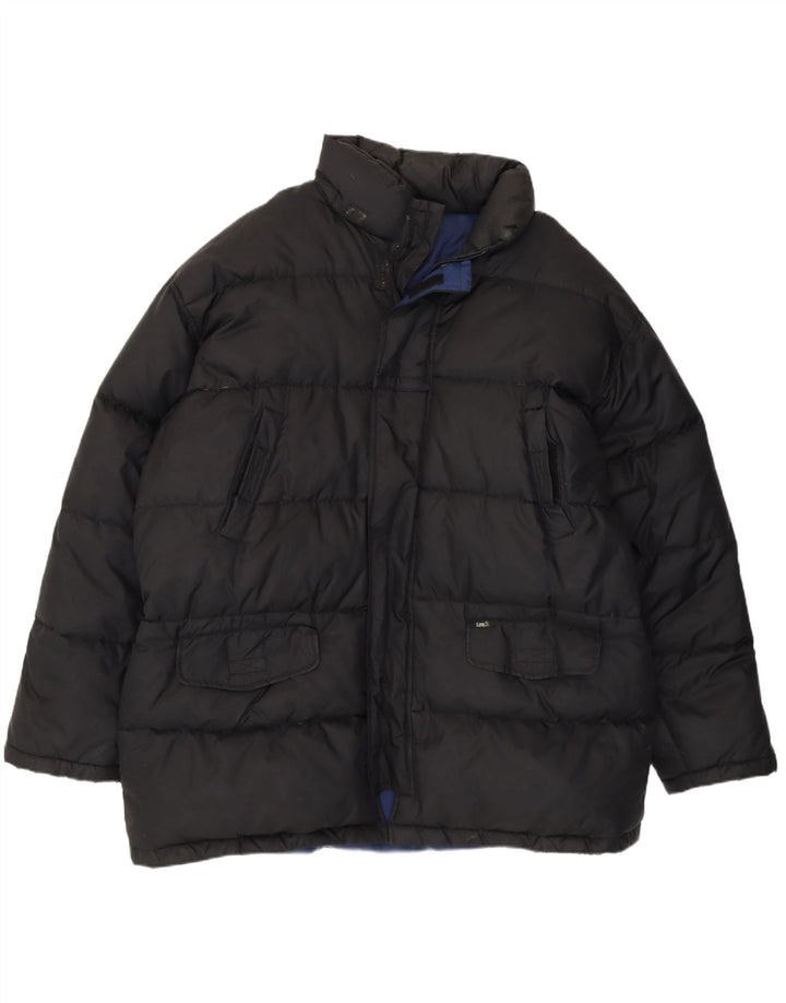 Jaqueta acolchoada masculina Lee UK 40 grande poliéster preto
