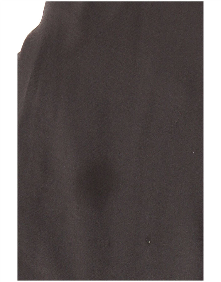 Vestido feminino sem mangas Phase Eight, linha A, Reino Unido 16, seda cinza grande