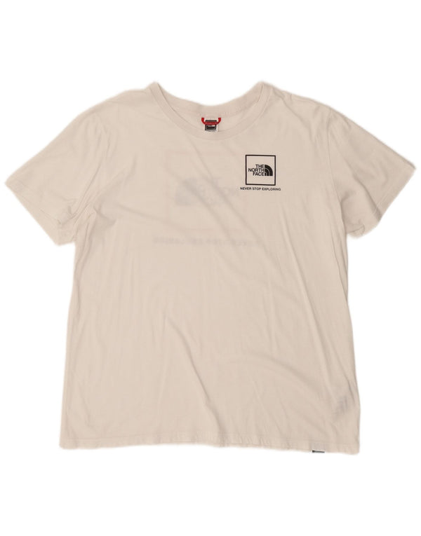 Camiseta gráfica feminina The North Face UK 18 XL algodão branco