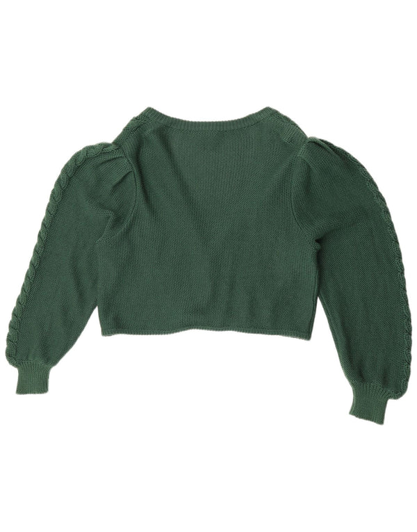 Suéter cardigã feminino Arbep EU 44 XL lã verde