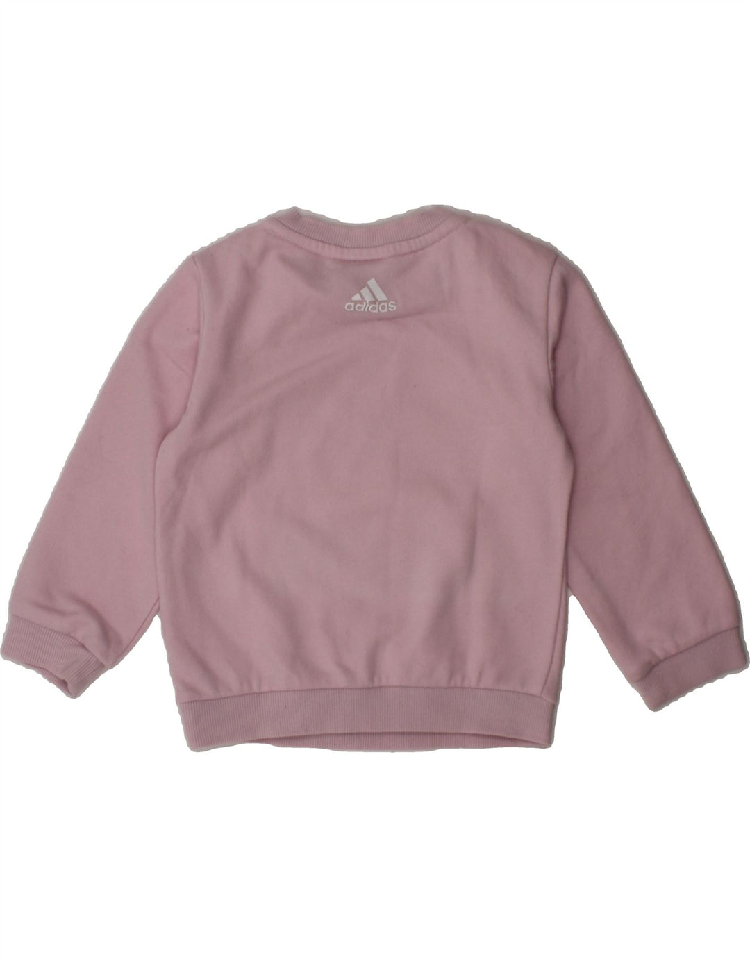 ADIDAS Baby Girls Graphic Sweatshirt Jumper 9-12 Months Purple Cotton Vintage Adidas and Second-Hand Adidas from Messina Hembry 