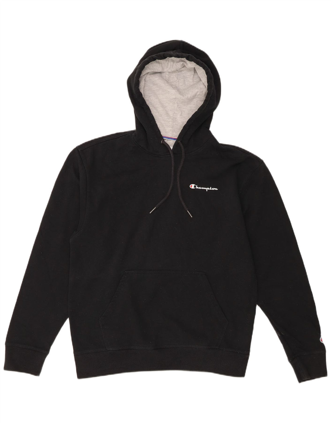 Jumper masculino com capuz Champion médio algodão preto