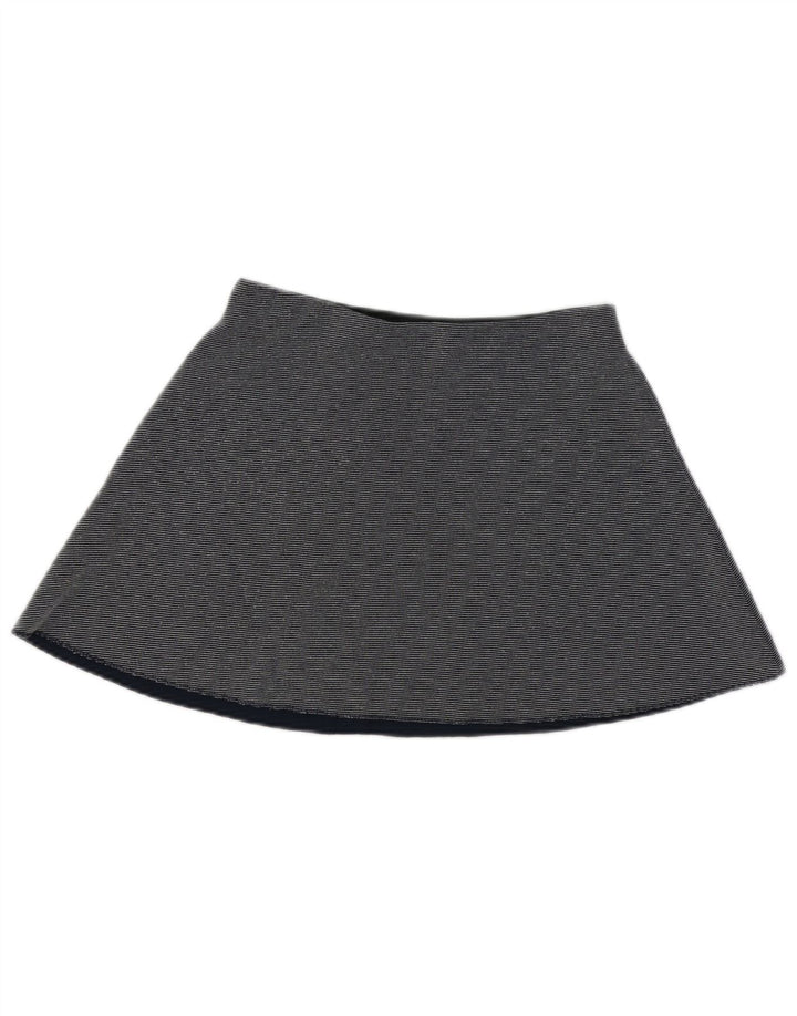 Minissaia feminina ZARA média W28 azul marinho manchada