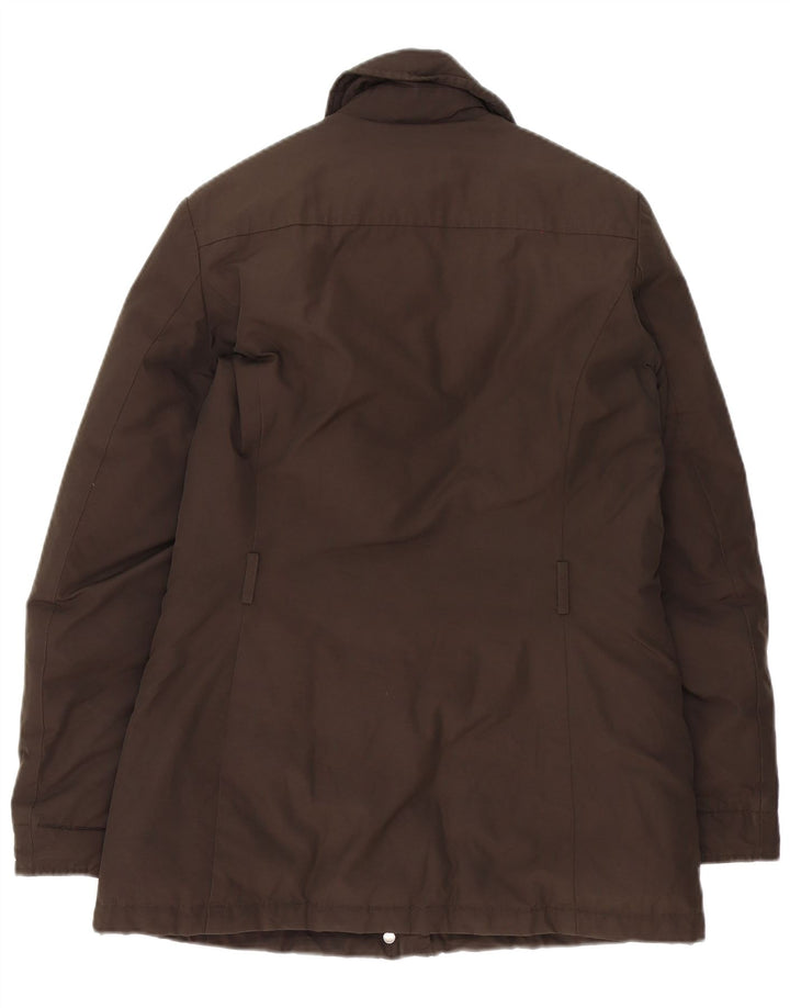 Jaqueta acolchoada feminina Woolrich UK 14 grande poliéster marrom