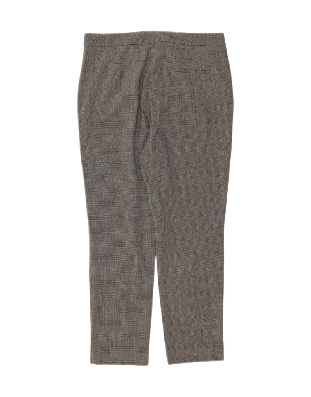 ZARA Womens Slim Cropped Trousers Large W32 L27 Grey Houndstooth Vintage Zara and Second-Hand Zara from Messina Hembry 