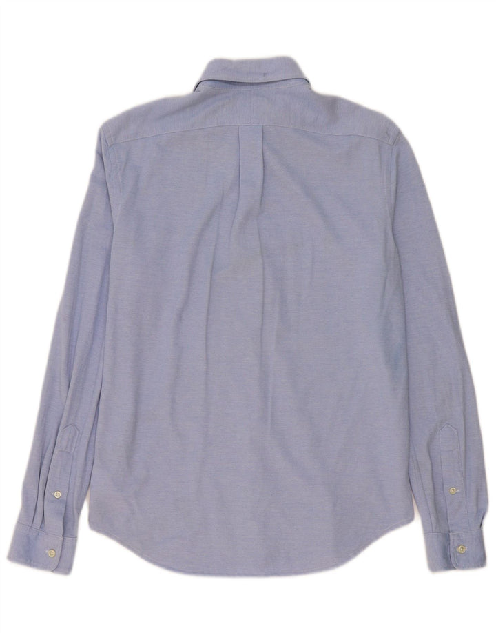 Camisa masculina Ralph Lauren pequena azul algodão