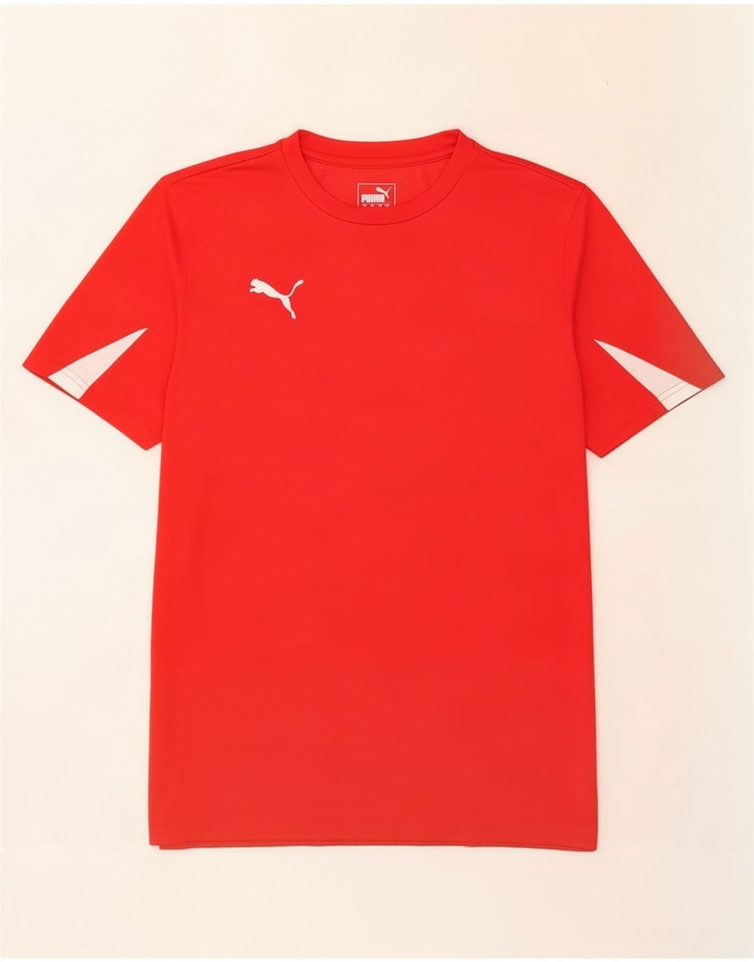 Camiseta masculina Puma grande poliéster colorblock vermelho