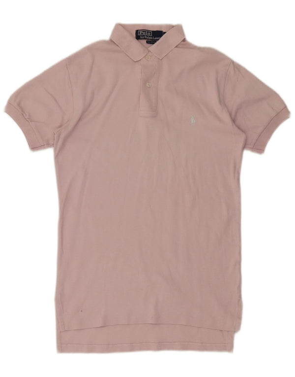 Camisa polo masculina POLO RALPH LAUREN pequena rosa algodão
