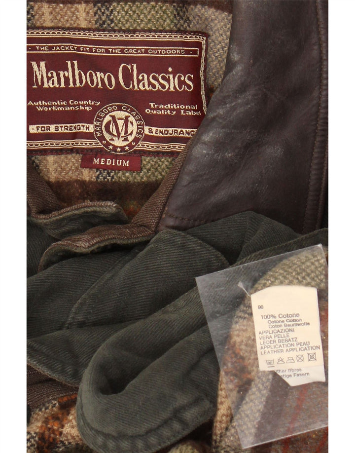 Jaqueta utilitária masculina MARLBORO CLASSICS UK 38 Medium Khaki Colourblock