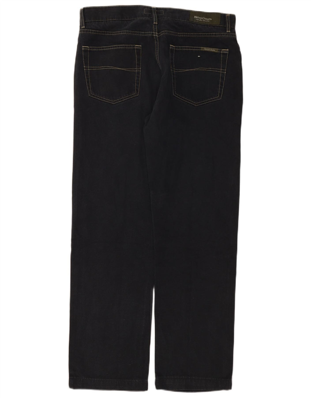 Calça jeans reta masculina Henry Cottons W34 L29 algodão azul marinho