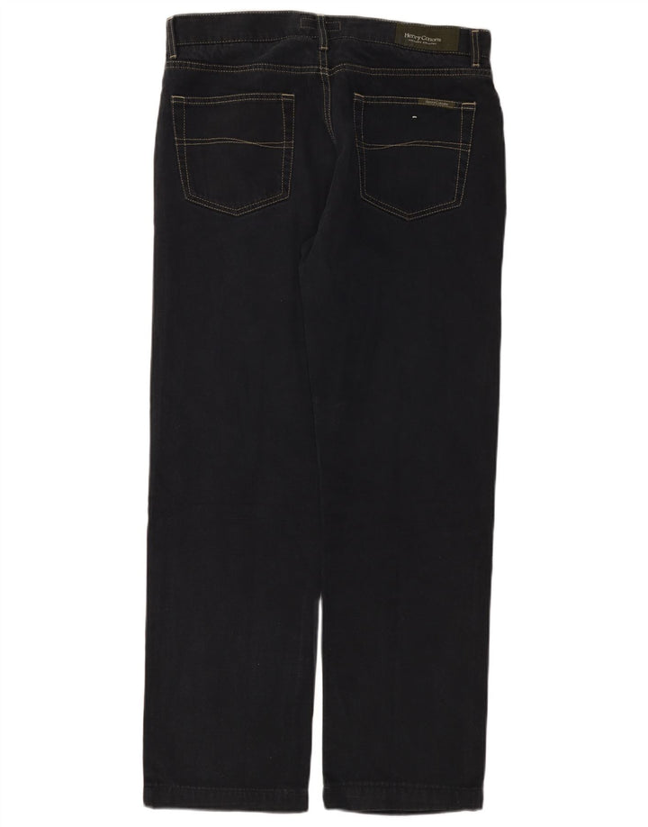 Calça jeans reta masculina Henry Cottons W34 L29 algodão azul marinho