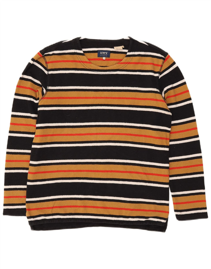 Blusa masculina Levi's manga longa média listrada multicolorida de algodão