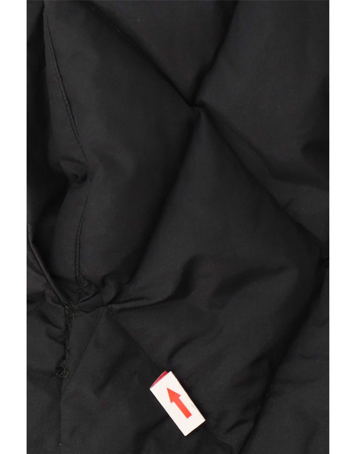 Casaco acolchoado feminino Armani Jeans UK 14 grande azul marinho poliamida