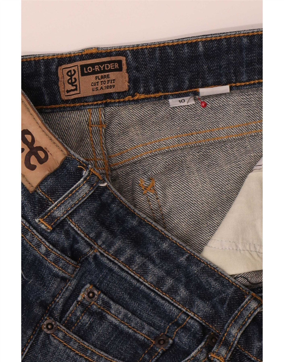 Lee Womens Ryder Flared Jeans US 10 Grande W30 L32 Azul marinho