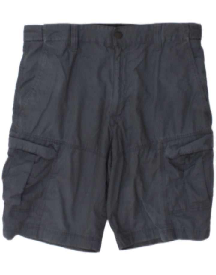 Shorts cargo masculino Marks & Spencer W34 grande algodão cinza