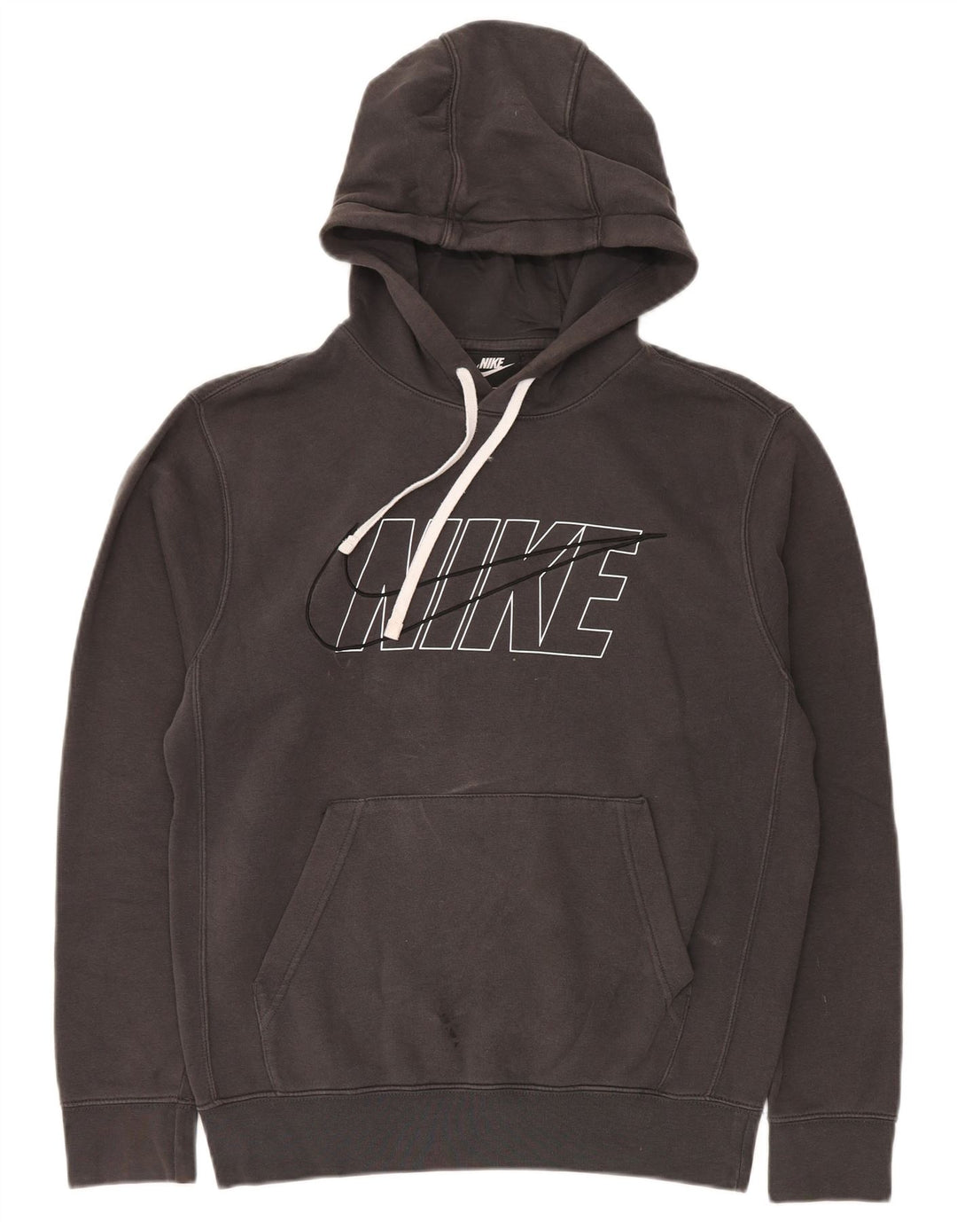 Nike Mens Graphic Moletom Jumper Pequeno Cinza