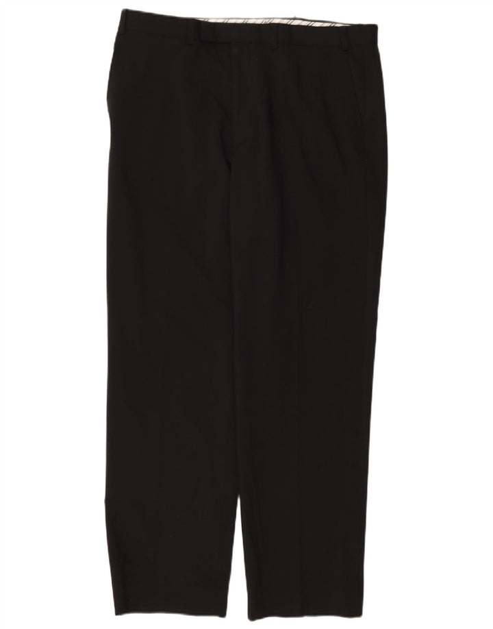 Calça masculina Marks & Spencer Autograph Straight Suit W36 L31 preta