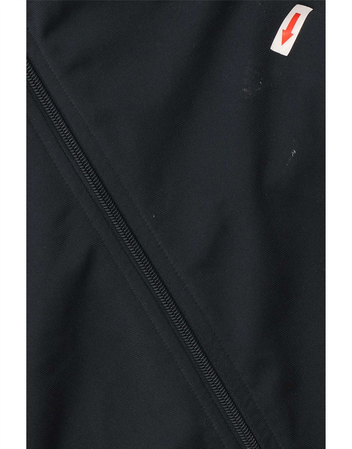 Adidas Womens Tracksuit Top Jacket UK 12/14 Médio Azul Marinho Poliéster