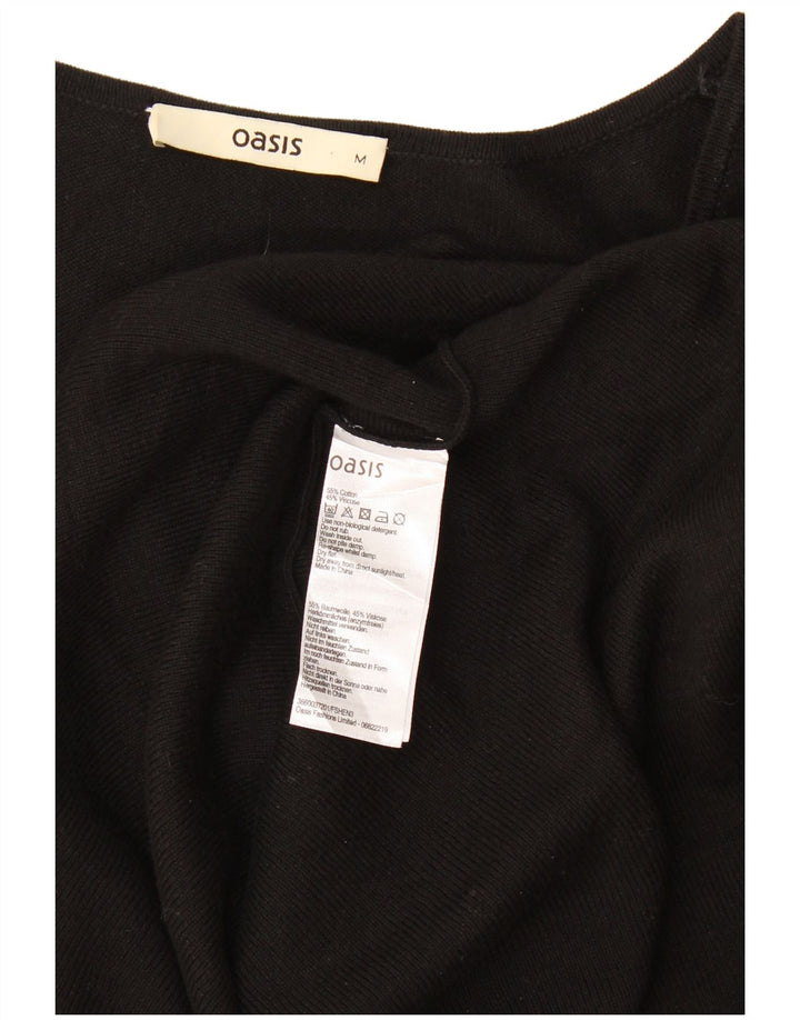 Vestido jumper feminino Oasis UK 12 algodão preto médio