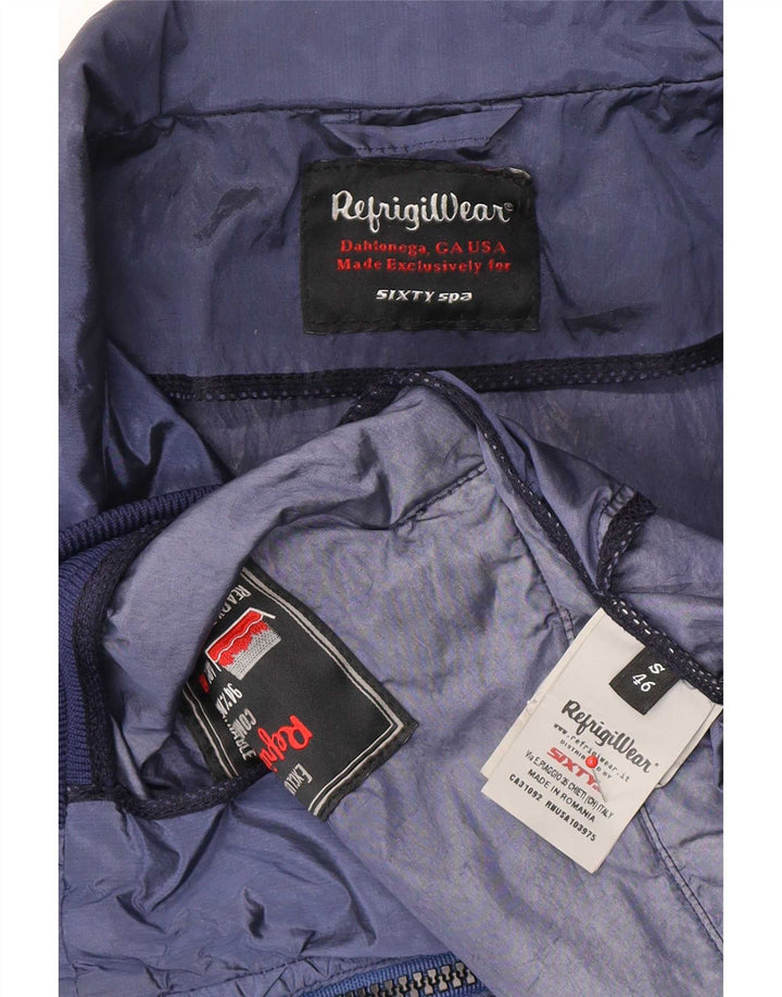 Jaqueta bomber masculina Refrigiwear IT 46 pequena azul Colourblock poliamida