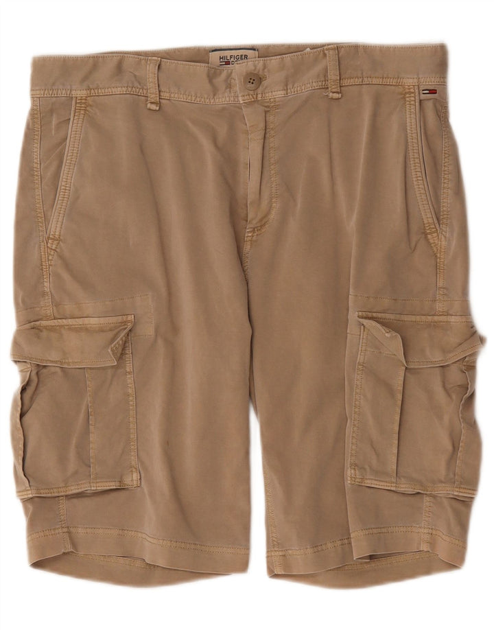 Shorts cargo masculino Tommy Hilfiger W32 algodão bege médio