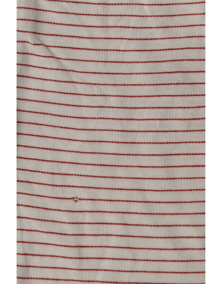 Camisa polo masculina LEVI'S média listrada branca