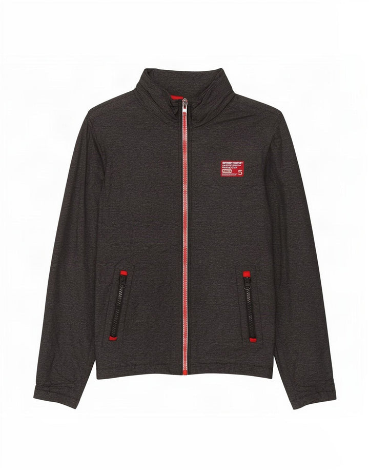 Jaqueta corta-vento masculina Superdry UK 36 pequena cinza nylon