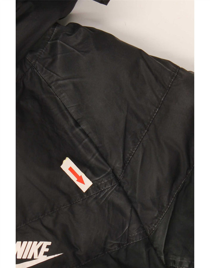 Jaqueta acolchoada com capuz Nike Boys 10-11 anos poliéster preto médio
