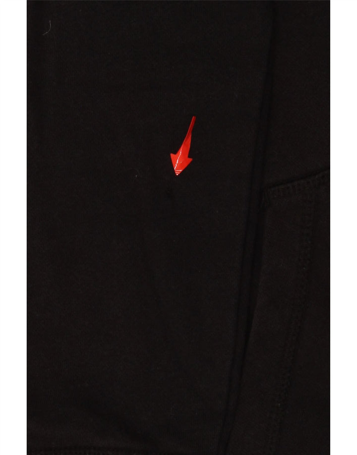 ADIDAS Mens Zip Hoodie Suéter Médio Preto