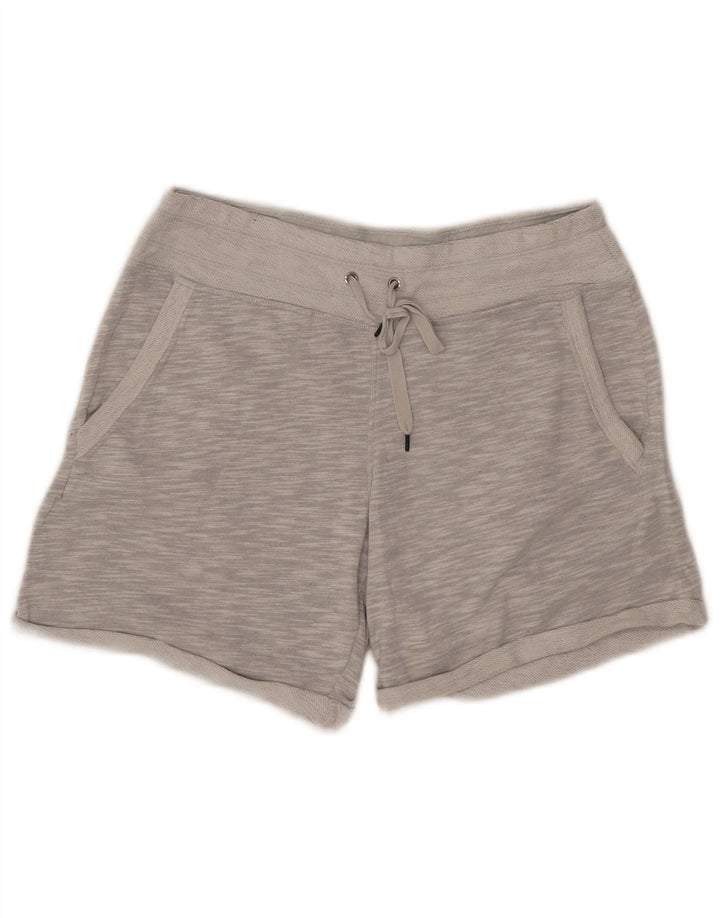 Shorts esportivo feminino CALVIN KLEIN Reino Unido 10 pequeno algodão manchado cinza