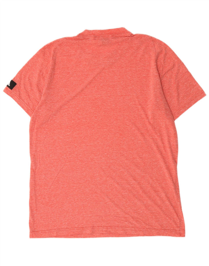 Camiseta masculina Adidas grande poliéster manchado rosa