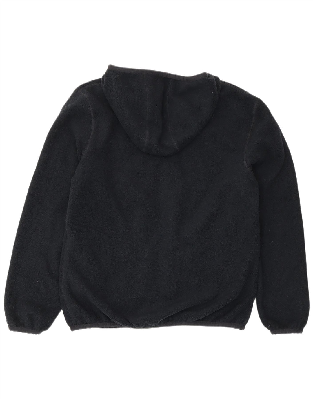 Jaqueta masculina de lã reversível com capuz K-Way Reino Unido 40 grande poliéster azul marinho