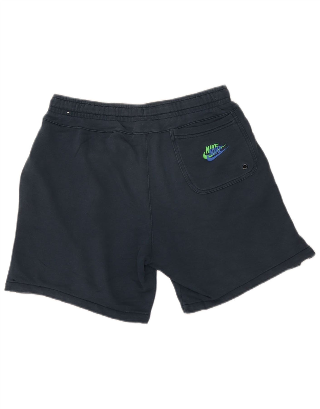 Shorts esportivos gráficos masculinos Nike médio azul marinho algodão