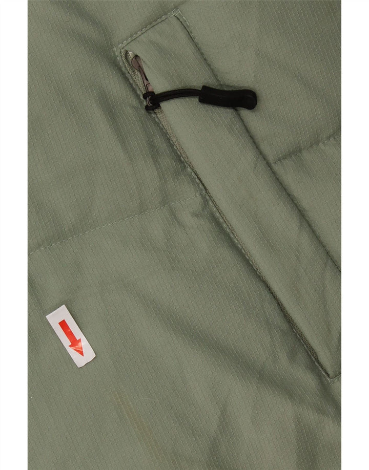 Jaqueta masculina Fila com capuz acolchoada UK 40 grande poliamida verde