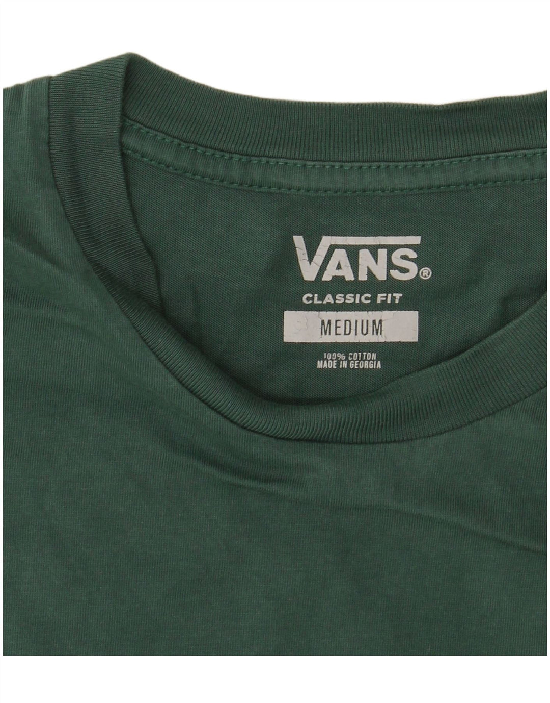 Camiseta VANS Masculina Classic Fit Top Médio Algodão Verde