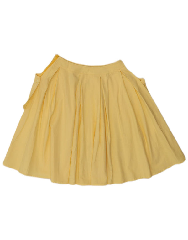 Saia larga Benetton Girls O12 11-12 anos W24 algodão amarelo